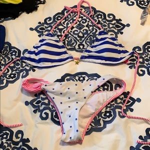 Victoria secret American flag bikini set